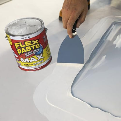 Flex Paste Rubberized Waterproof Sealant Paste, White, MAX, 1-Pack - color: White, size: MAX