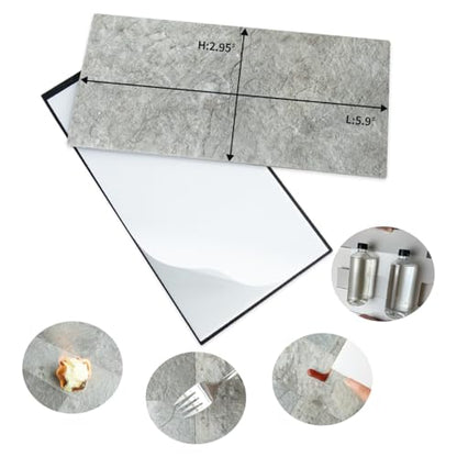 AULIGET 100 Piece Mountain Rock Peel and Stick Backsplash Wall Tiles, 3" x 6" PVC Faux Stone Stick on Tiles for Backsplash Kitchen, Bathroom, Laundry Room, Camper, Fireplace - color: Mountain Rock