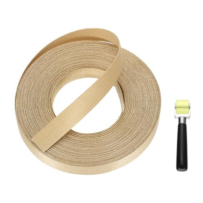 uxcell 3/4" x 49 ft Wood Edge Banding Pre-Glued Iron On Edging Strip Maple - color: Maple, size: 3/4" x 49 ft