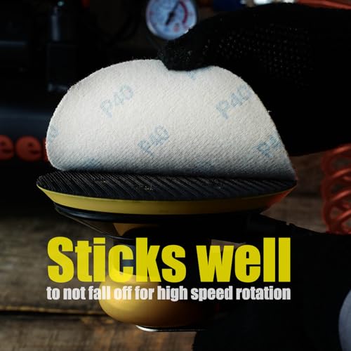 6 Inch Sanding Discs Hook and Loop No Hole, 100 Grit Sandpaper, Da Sandpaper for Automotive and Woodworking, 100 Pack - style: 100 Grit