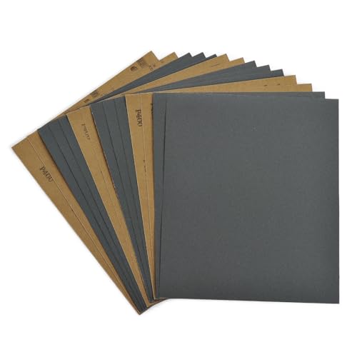 400 Grit Sandpaper 15PCS, Wet Dry Sandpaper Sheets 9 x 11 Inch, Silicon Carbide Abrasive Sanding Sheets, Sand Paper for Wood Furniture Finishing, Metal Sanding, Automotive Polishing - style: 400 Grit