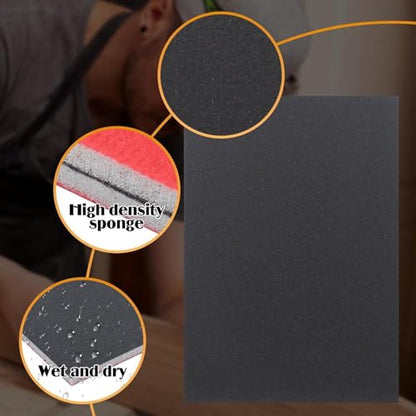 1500 Grit Sanding Sponge, Wet Dry Sanding Block, 20 Pcs - size: 1500 Grit