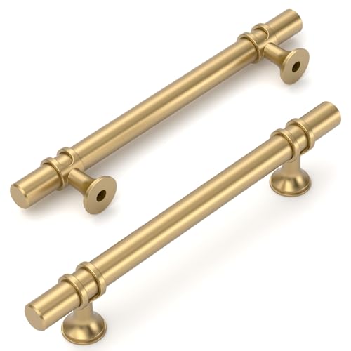 Amerdeco 10 Pack Champagne Bronze Cabinet Pulls 5 Inch(128MM) Hole Centers Kitchen Cabinet Handles Cabinets Hardware Drawer Pulls ZH0050 - color: Champagne Bronze, size: 5"/128MM Hole Center