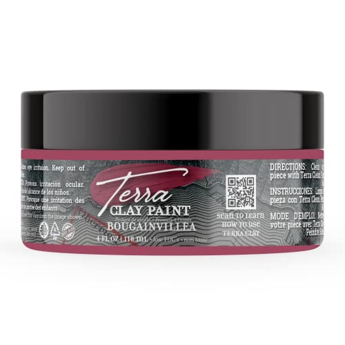 Dixie Belle Paint Company Terra Clay Paint - Bougainvillea (4oz) - color: Bougainvillea, size: 4 Fl Oz (Pack of 1)