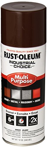Rust-Oleum Multi-Purpose Enamel Spray Paint, Leather Brown, 12oz, 6-Pack - color: Leather Brown