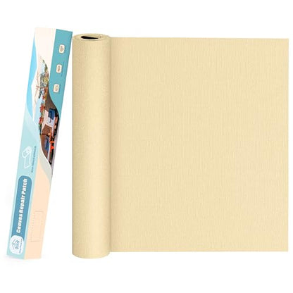 KING MOUNTAIN Canvas Repair Patch 16×30 Inch Self-Adhesive Waterproof Fabric Patch for Sofas, Tents, Furniture,Tote Bags, Car Seats (Beige) - color: Beige, size: Canvas-16"W×30"L