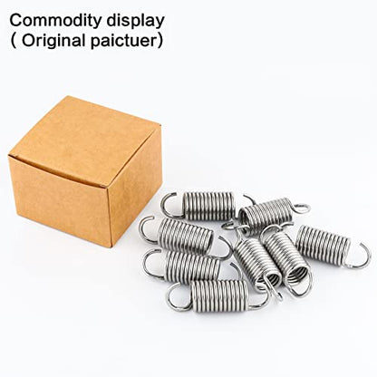 2-1/2 inch Stainless Steel Furniture Replacement Springs for Recliner Sofa Bed Rollaway Bed Trundle Bed White- Set of 8