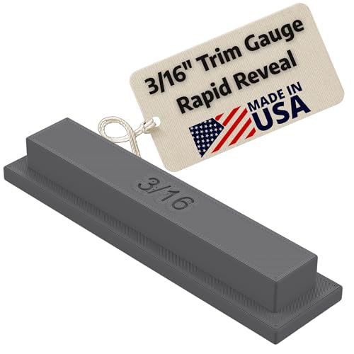 Rapid Reveal - Trim Reveal Tool - 3/16" Trim Gauge - Door Reveal Marking Tool - Durable ABS Plastic - Accurate Jamb Marking - Finish Carpentry & Woodworking Tool - Made in The USA (3/16 Inch Spacer) - size: 3/16 Inch