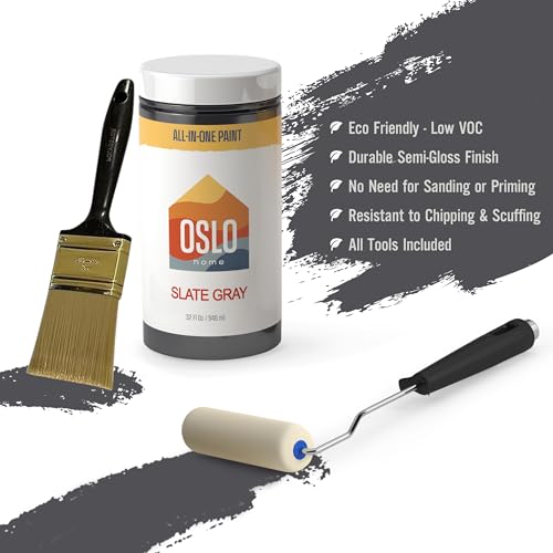 7-Piece Paint Makeover Kit, Slate Gray, 64oz, Satin