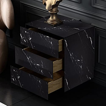 Marble Contact Paper Black Peel and Stick Wallpaper for Kitchen Countertop - color: Black/White, size: 17.7" x 196.8"