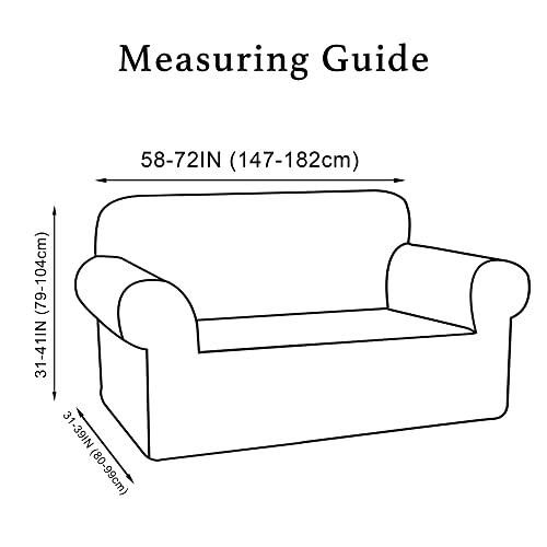 Turquoize Velvet Loveseat Covers Stretch Love Seat Couch Covers for 2 Cushion Couch Velvet Sofa Cover with Non Slip Elastic Bottom Furniture Cover Crafted from Soft Fabric (Loveseat, Deep Teal) - color: Deep Teal, size: Loveseat