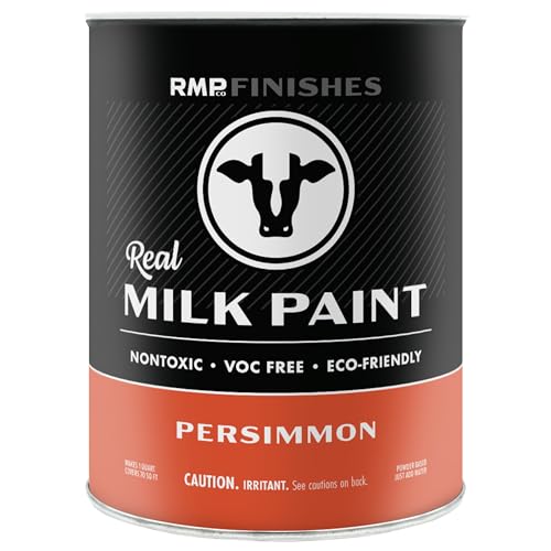 RMP Finishes Real Milk Paint Powder for Wood Furniture, Cabinets, Walls, Brick, and Stone, Matte Finish, Water-Based, Organic, Persimmon, 1 Quart - color: Persimmon, size: 32 Ounce (Pack of 1)
