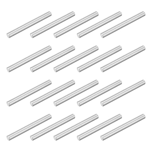 uxcell 20Pcs M4x40mm 304 Stainless Steel Dowel Pin, Shelf Support Peg Pins - size: M4x40mm