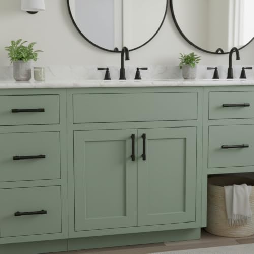 Alzassbg 3" Matte Black Cabinet Pulls and Handles 10 Pack, AL0005MB - color: Matte Black, size: 3" Hole Center