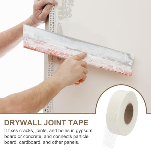 PATIKIL Drywall Repair Mesh Tape, 2 inch x 328 ft Fiberglass Repair Patch Self-Adhesive Dry Wall Joint Tape 8 Mesh Wall Hole Crack and Seam Patch, White - size: 2 inch x 328 Feet