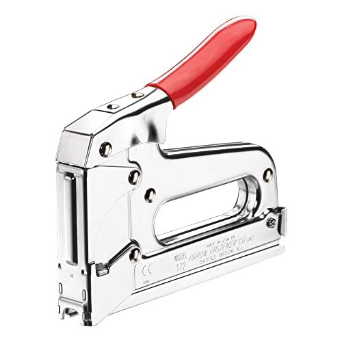 Arrow T72 Heavy Duty Wire and Cable Staple Gun, Manual Stapler