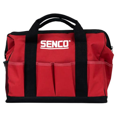 SENCO Pneumatic 4 Piece Finish Kit Includes 3 Air Powered Tools for Finish & Trim Projects: 15 GA finish nailer, 18 GA brad nailer, 18 GA stapler, and storage bag (10S0001N)