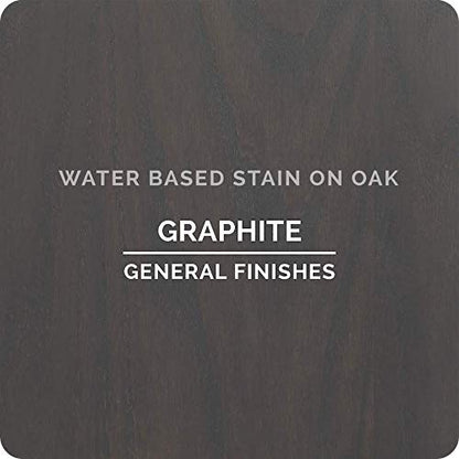 General Finishes Water Based Wood Stain, 1 Quart, Graphite - color: Graphite, size: 1 Quart