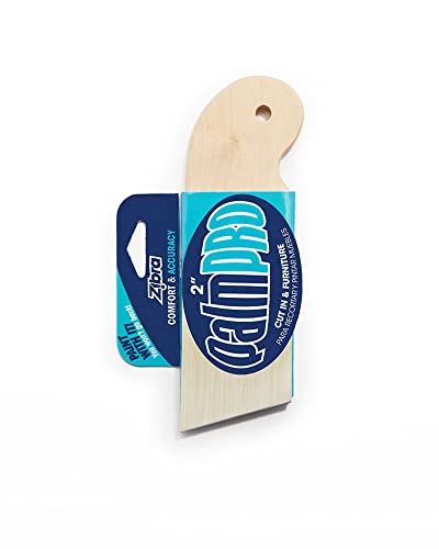 Zibra Palm Pro Cut in Angled Paint Paint Brush, Short Handle for Furniture and Next to Trim, 2-inch - style: Furniture and Next to Trim