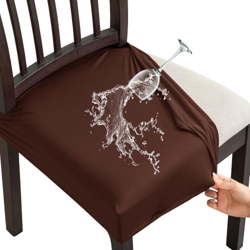 FUANGUI Dining Chair Covers Set of 4, Kitchen Chair Seat Covers - color: 06