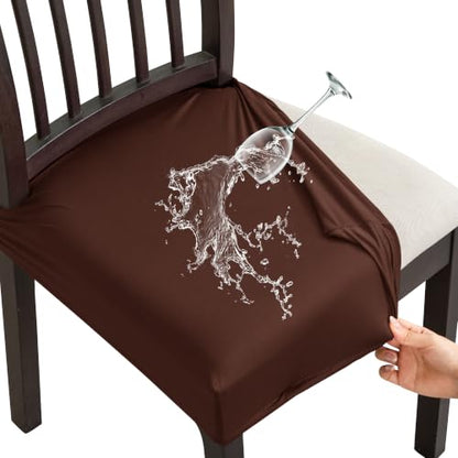 FUANGUI Dining Chair Covers Set of 4, Kitchen Chair Seat Covers - color: 06