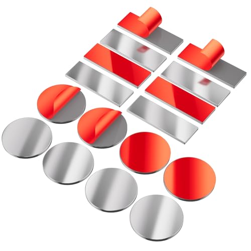 8 Pack Magnetic Cabinet Door Catch (4 Rectangle & 4 Round)