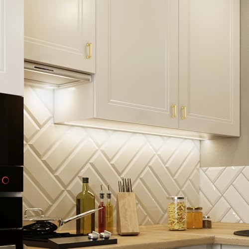 HOME EDIT Brushed Gold Cabinet Handles Zinc Pulls 3 Inch 10 Pack - color: Brushed Gold, size: 3 inches Hole Center