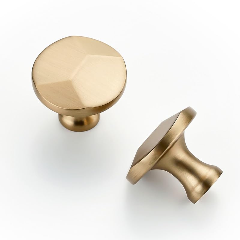 Ravinte Champagne Bronze Round Cabinet Hardware Knobs,Zinc Knobs,25 Pack - color: Champagne Bronze