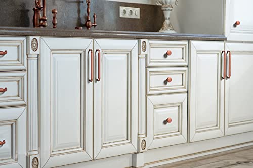 Goo-Ki 6 Pack Cabinet Pulls Antique Copper, 5 Inch (128mm) Hole Center Kitchen Drawer Pulls Cabinet Handles Zinc Alloy Hardware - color: Antique Copper, size: 5 Inch Hole Centers