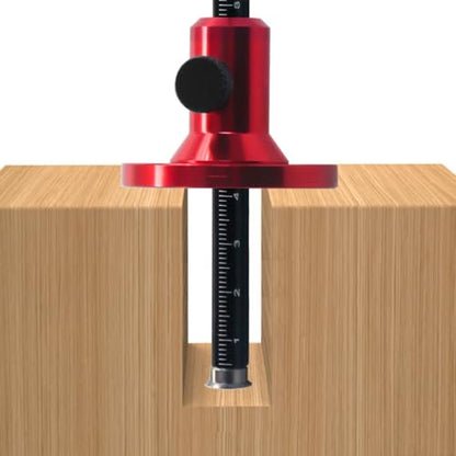 European Aluminum Alloy Wheel Marking Gauge with Knurled Knob - Metric/Inch Scales,Woodworking Mortise Parallel Scribing Tool for Furniture Scribing