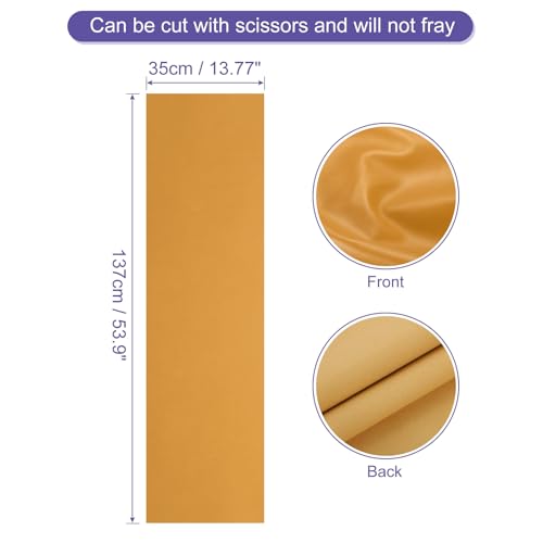 PATIKIL PU Faux Leather Fabric Nappa Grain 0.4 Yards Length 54"x14"x0.04" Soft Synthetic Leather Material Sheets 1mm Thick for Bags DIY Crafts, Light Brown - color: Ligh, size: 54"x14"x0.04"