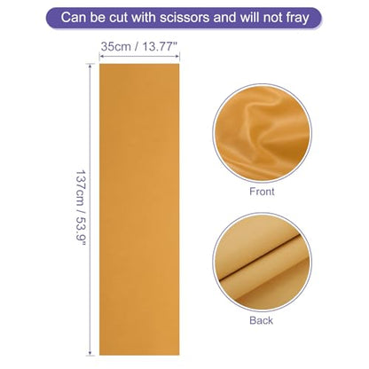 PATIKIL PU Faux Leather Fabric Nappa Grain 0.4 Yards Length 54"x14"x0.04" Soft Synthetic Leather Material Sheets 1mm Thick for Bags DIY Crafts, Light Brown - color: Ligh, size: 54"x14"x0.04"