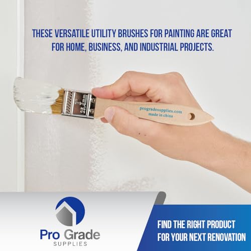 Pro Grade 1" Chip Brushes, Disposable Paint Brushes, for Touch Up, 96 Pack