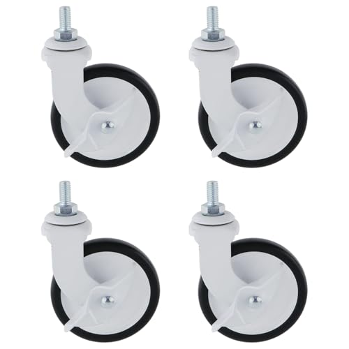 Semetall 3-inch Swivel Casters with PP Silent Wheels,4 Pack - style: A-300