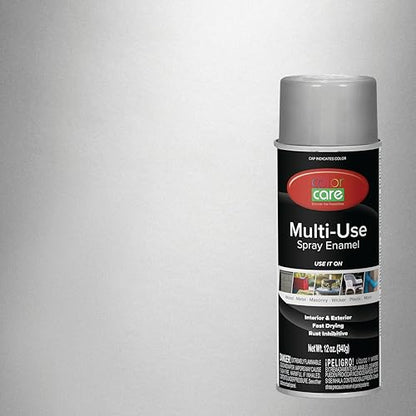 Spray Paint, 12 oz, 4-Pack (Aluminum) – All-Purpose, Indoor & Outdoor, Rust Resistant, for Wood, Metal, Plastic & Masonry - color: Aluminum