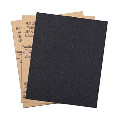 Utoolmart 150 Grits Sanding Sheets Wet Dry Silicon Carbide Sandpaper for Wood Furniture Metal Automotive Polishing 3pcs - color: 3pcs, size: 150 Grit
