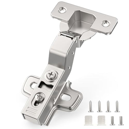 Chibery 30 Pack Inset Cabinet Hinges, Soft Close, Frameless, 105° - size: Inset