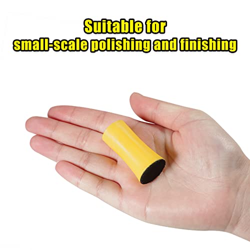 SPEEDWOX 3 Pack 1" Hand Sanding Blocks Mini Hook and Loop Sanding Pad Hook Backing Plate for Wood Furniture Restoration Polishing Home and Car (Yellow) - style: 1" Yellow