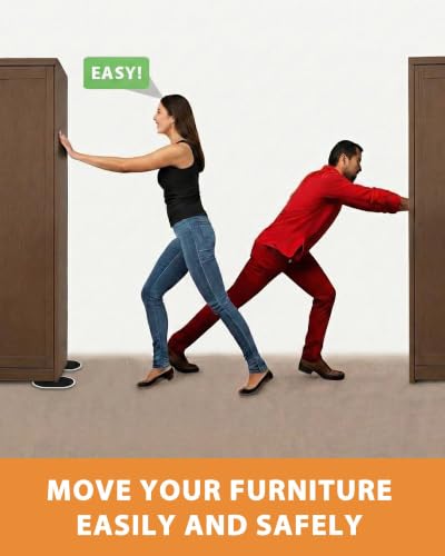 Extra Large Furniture Sliders for Carpet and Hardwood Floors, 8 Plastic - size: For Carpet - 8 PCS