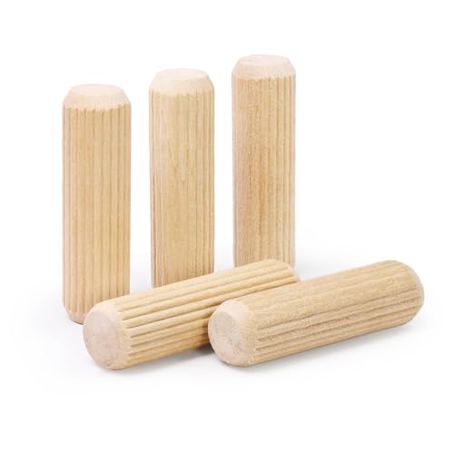 1/2" x 1-3/4" Wooden Dowel Pins - FoDau770 Beech Wood Dowel Rods - 200 Pcs - size: 1/2" x 1-3/4"