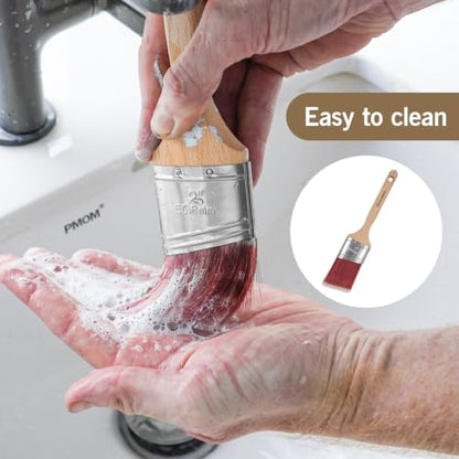 ROLLINGDOG 2 Inch Oval Angled Paint Brush