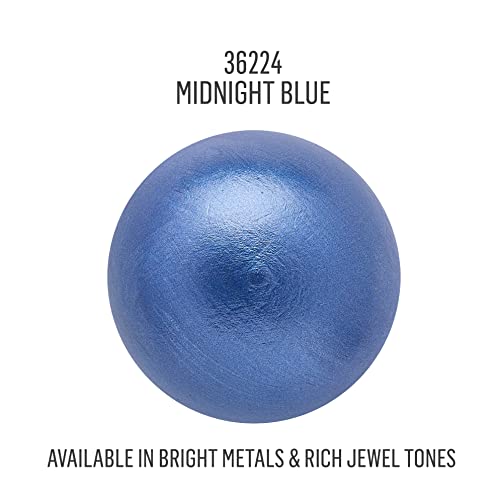 FolkArt Metallic Acrylic Craft Paint, Midnight Blue 2 fl oz Premium Metallic Finish Paint, Perfect For Easy To Apply DIY Arts And Crafts, 36224 - color: Midnight Blue, size: 2 Fl Oz (Pack of 1)