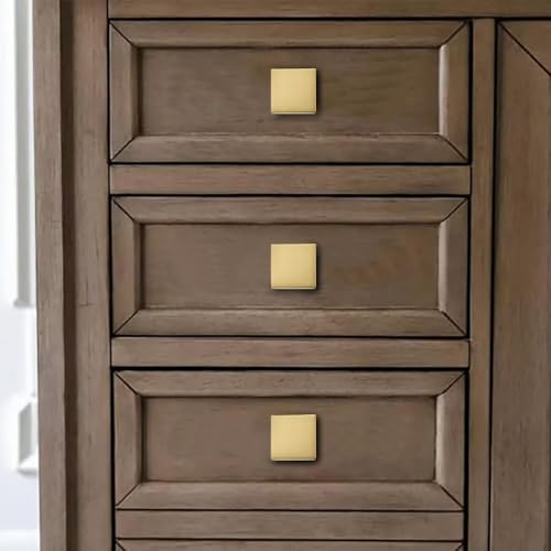 khtumeware 10-Pack 1-1/2 Square Heavy Duty Solid Brushed Brass zinc backplates for Cabinet knobs Suitable for Dressers,Drawers and Kitchen Hardware - color: Brushed Brass