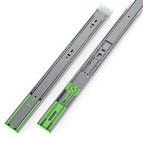 FivePears 2 Pairs 18 Inch Heavy Duty Soft Close Drawer Slides, 150 Lb Load Capacity Full Extension Ball Bearing Side Mount Drawer Runner, Rv Tool Box Kitchen Cabinet Drawer Self Closing Glide Rails - size: 18 Inch