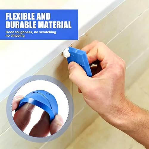4pcs Silicone Caulking Tool Set Silicone Head Scraper Caulk Remover Sealant for Kitchen Bathroom Window - color: 4Pcs
