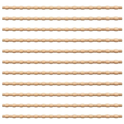 Nuanchu 12 Pcs Unfinished 3D Wood Trim Decor, Gourd Line, 15mm - size: 15mm, style: Gourd Line