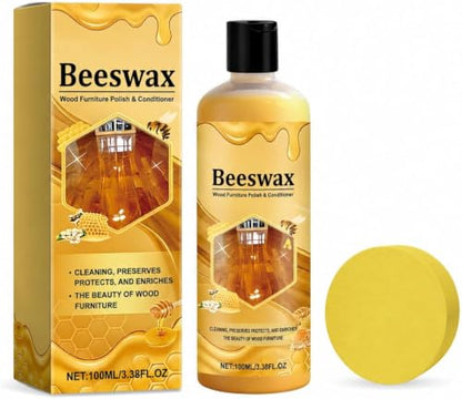 Wood Polish Beeswax Conditioner, Waterproof, Restore Furniture Floor Table
