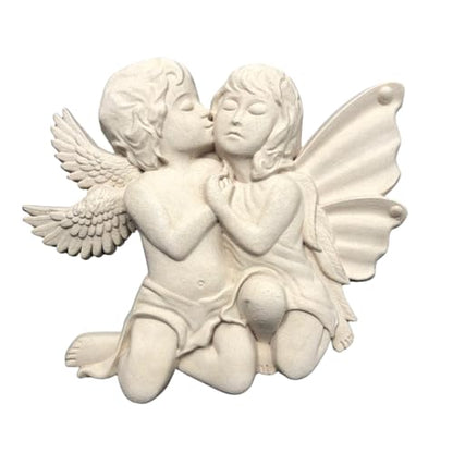 Woodubend WUB2027 Pack of 2 Angels 16x19cm Wood Appliques - Heat Bendable & Flexible Onlays - DIY Craft, Furniture & Home Decor - Easy to Apply & Paint - Versatile + Reusable - size: WUB2027