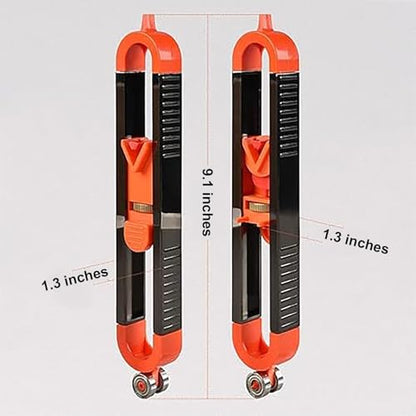Contour Gauge with Lock - Adjustable Profile Duplicator Tool for Woodworking, Tile, and DIY Projects(Black)