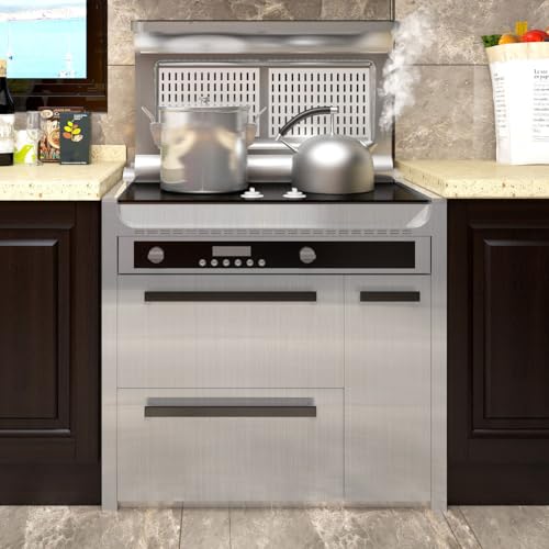 YENHOME Large Size 118x30 inch Brushed Silver Stainless Steel Contact Paper Removable Peel and Stick Wallpaper for Refrigerator Dishwasher Appliances Waterproof Stick on Backsplash Kitchen Wallpaper - size: 30" x 118"